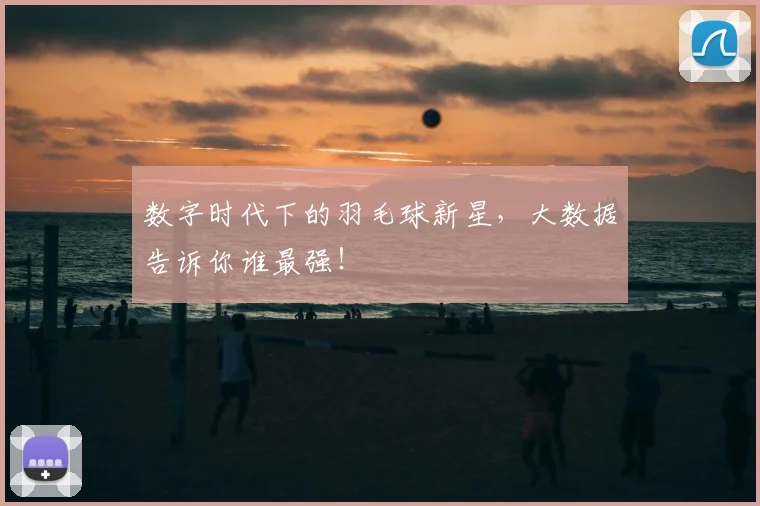 数字时代下的羽毛球新星,大数据告诉你谁最强!